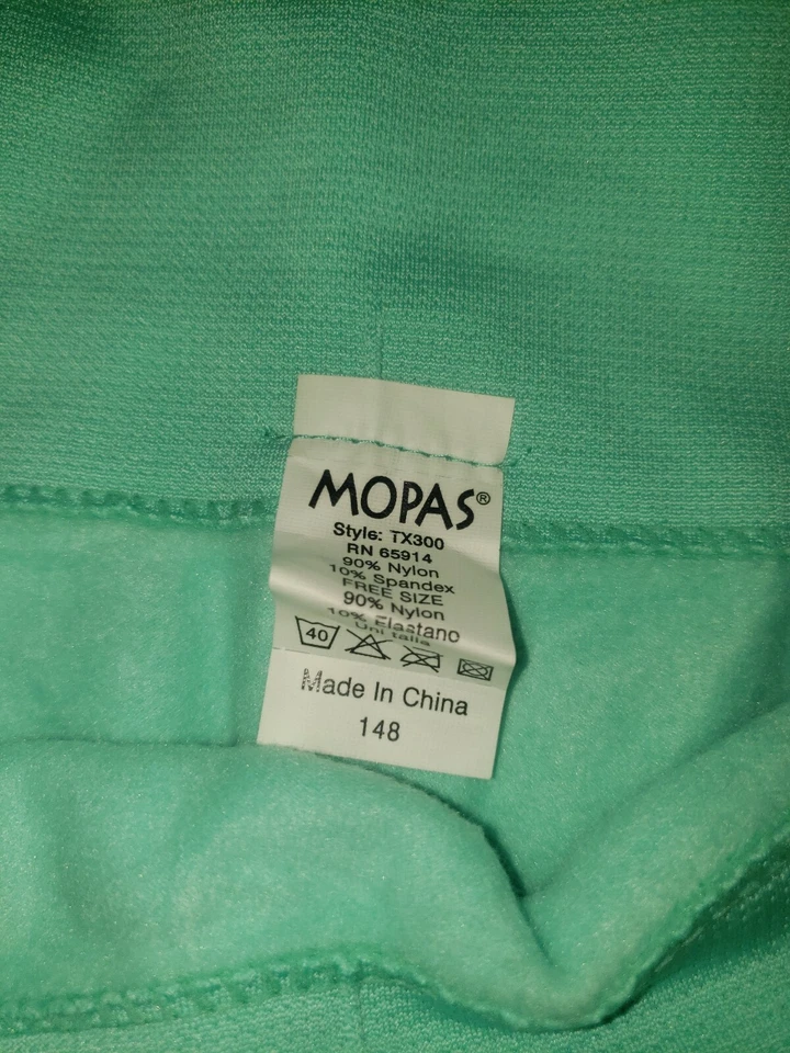 Mopas Leggings women one size mint color stretchy fleece lined - Image 4 of 4