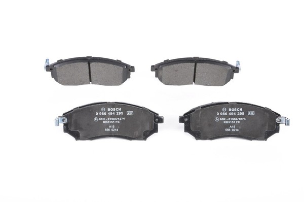 Bosch 0 986 494 295 Bremsbelagsatz, Scheibenbremse FüR Infiniti, Nissan, Renault-image