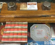 Vintage Crown Crystal Glass Co? Souvenir Dish Greetings From Albury With Box