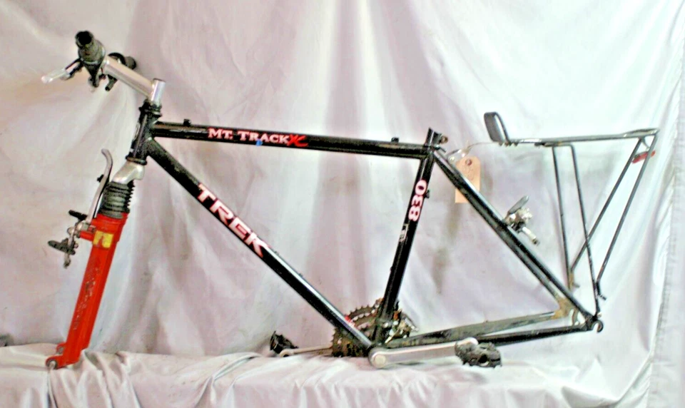 Cuadro de bicicleta Trek 830 MTB 1997 17,5" rígido medio acero cromado remitente a EE. UU. Foto 2 de 4