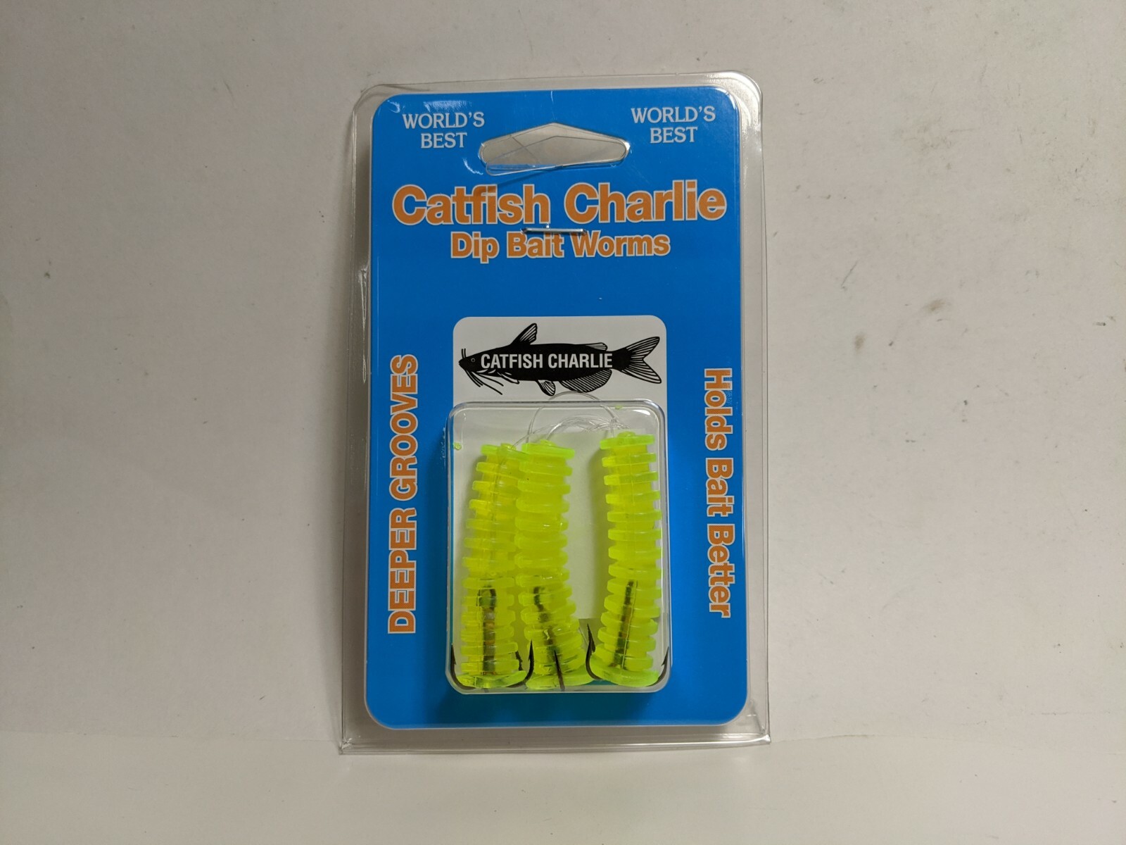Catfish Charlie Dip Bait Soft Plastic Worms (3 Per Pack) DBG-3 | eBay