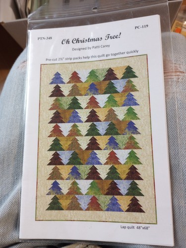 #1 Oh Weihnachtsbaum Quilt Muster von Patti Carey vorgeschnitten 2 1/2 Zoll Streifen