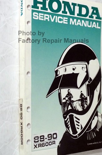 1988 1989 1990 Honda XR600R Factory Service Manual XR 600 R Original Shop Repair - Foto 2 di 3