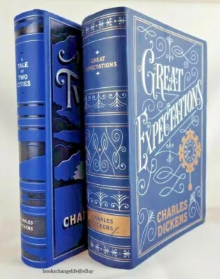 GREAT EXPECTATIONS A TALE OF TWO CITIES Charles Dickens 2 Books Flexibound NEW