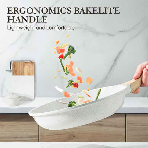 SENSARTE Nonstick Ceramic Frying Pan Skillet, 8-Inch Omelet Pan, Healthy Non Tox - Picture 4 of 12