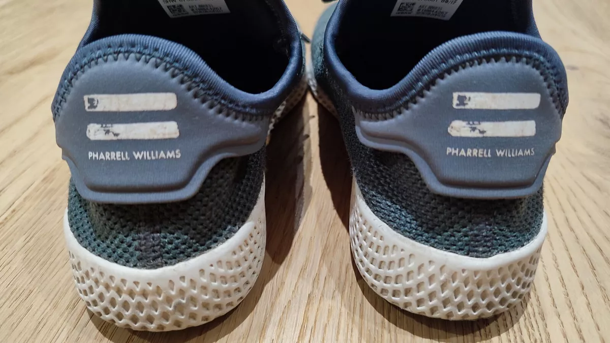 Adidas HU Pharrell Williams Trainers Shoes UK Kids Size 2.5 Dark