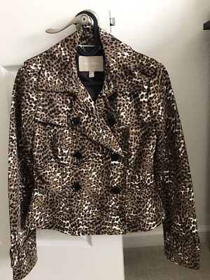 leopard peplum blazer