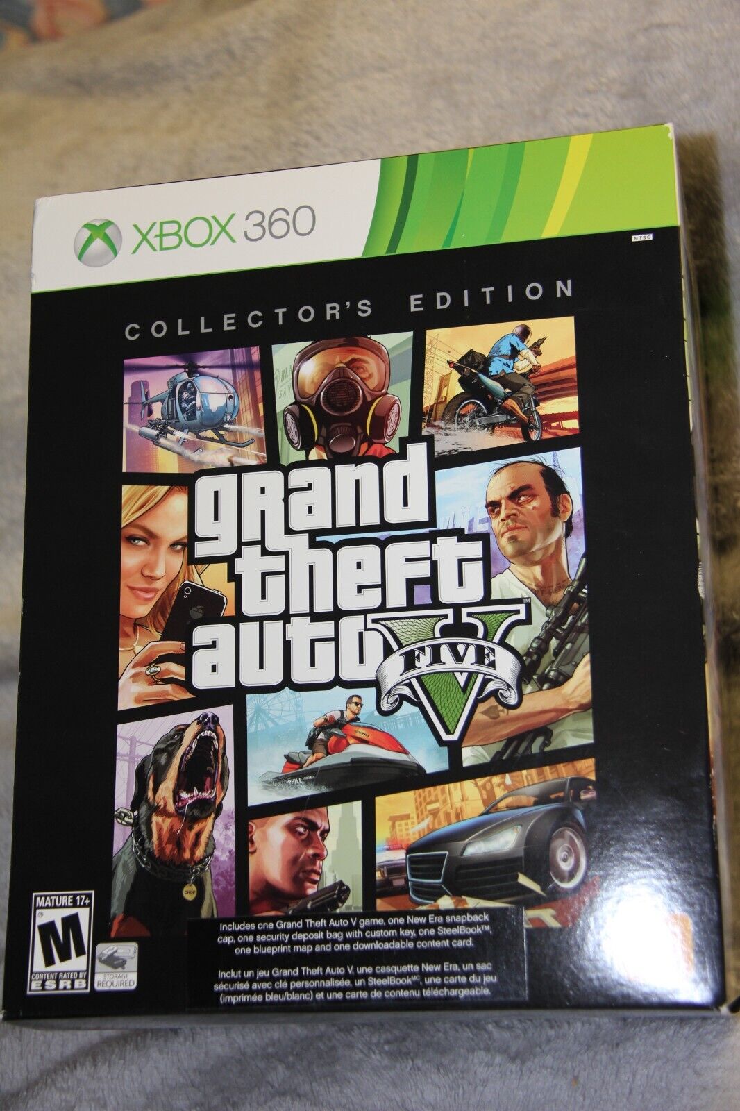 Grand Theft Auto GTA 5 V Five Microsoft Xbox 360 Steelbook Game