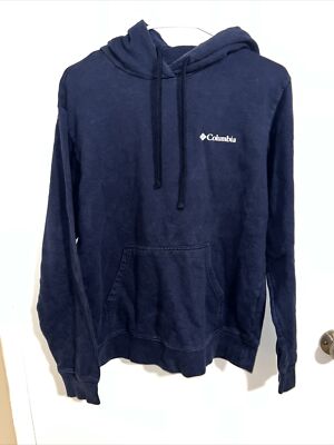 Mens Columbia Sportswear Hoodie Sweatshirt Size Small Navy