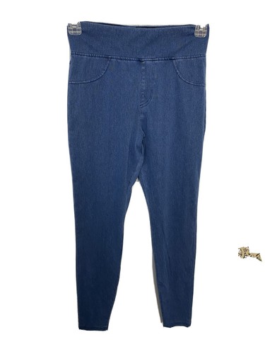 A New Day M Knit Denim Skinny High Rise Blue Leggings Stretchy NWOT