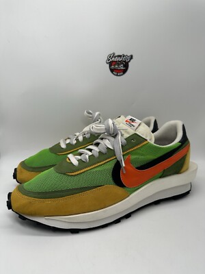 sacai mens x nike ldwaffle green gusto