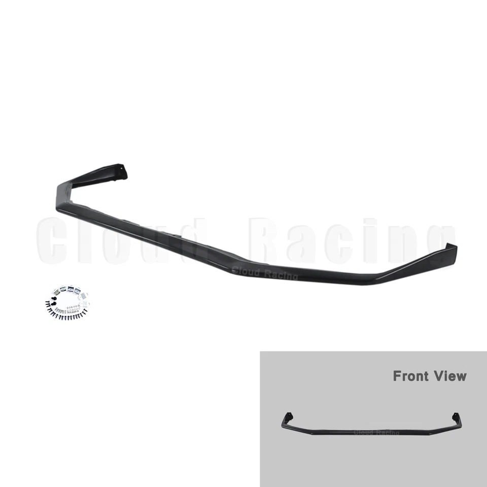 1pc For 15-21 Subaru WRX STI V-Limited Style Front Bumper Lip Splitter Urethane - Image 2 of 4