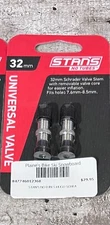 New Stans No Tubes Valve Stems Universal Schrader - 32mm - 10mm Base AS0095