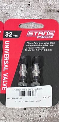 New Stans No Tubes Valve Stems Universal Schrader 32mm 10mm