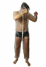 PVC Jumpsuit For Adults Overall Sweat Suit Play Suit Clear