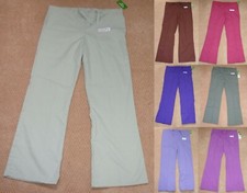 White Swan Women Drawstring Scrub Pant W/ Slash Pockets Style 14136 Size Small