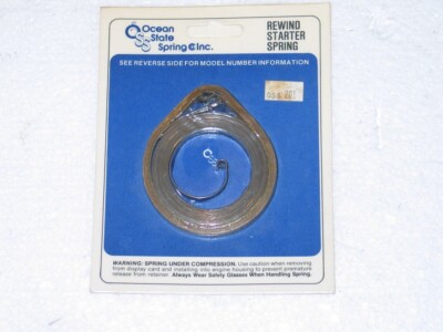 Muccoloch Spring McCULLOCH CHAINSAW RECOIL STARTER SPRING # 68626 CHAIN SAW MADE IN USA ...