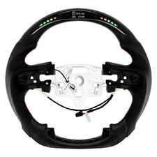 Carbon Fiber LED Steering Wheel For Chevrolet Silverado Blazer 2019+ w/Heated