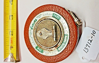 EVANS 25 FT. VINTAGE WHITE TAPE MEASURE, ELIZABETH NEW JERSEY, USA