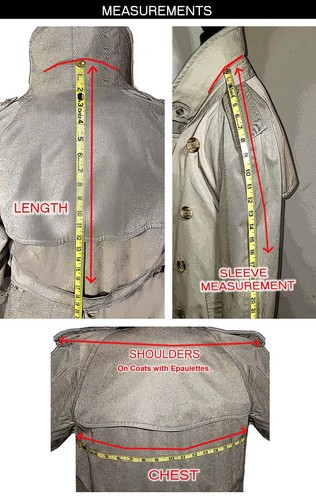 Authentic Mens Burberry Trenchcoat with 100% Wool Liner - Sz 48 Short - Picture 9 of 9