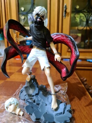 Figurine Tokyo Ghoul Ken Kaneki 22 Cm - PVC, Sans Boîte, état D'occasion, Héros Série Culte