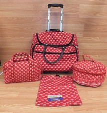 Taylor Layne Quilted Fabric Weekend Travel Bag With Smaller Bags Included *read*