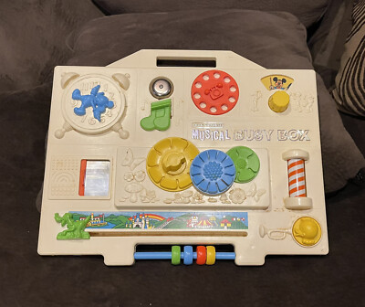 Playskool Music Center Vtg Playskool Musical Busy Box Crib