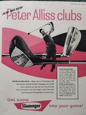 Sk65 Ephemera 1963 Advert Golf Clubs Peter Alliss 