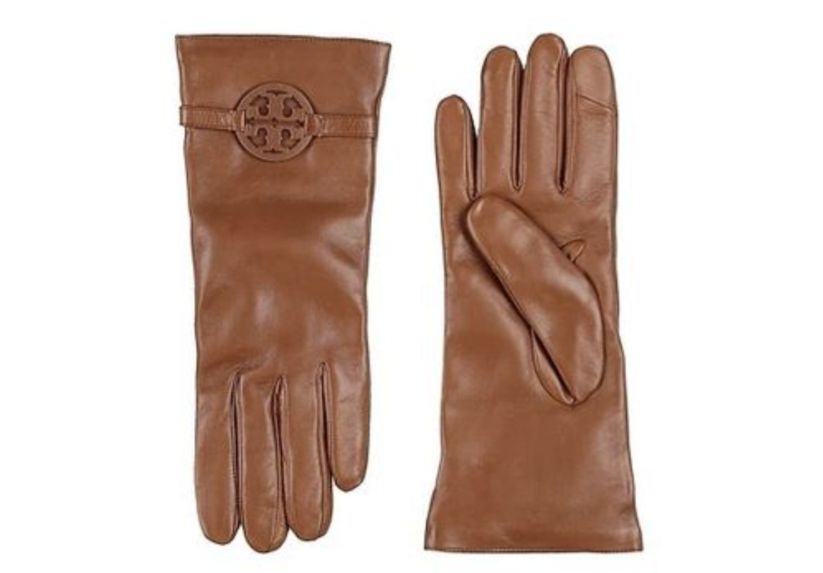 tory burch miller leather gloves