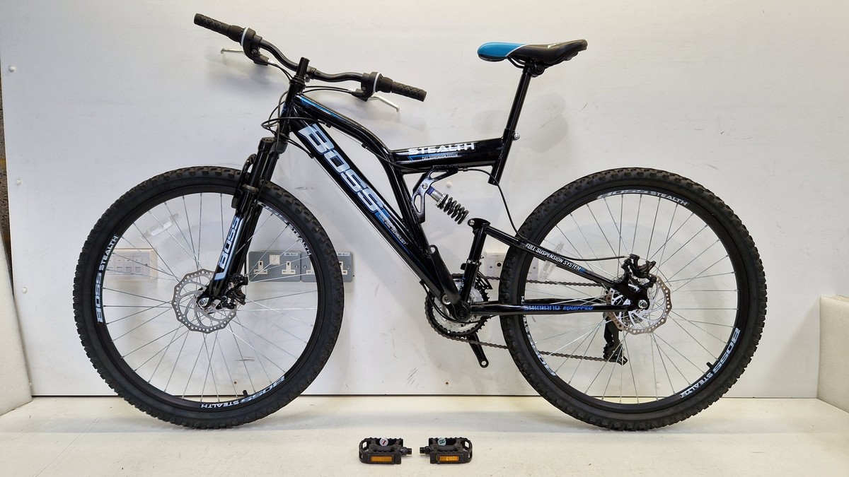 Boss Stealth Mens 21-Speed Mountain Bike Medium Black (Missing