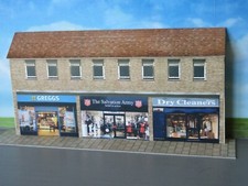 Low Relief  Shops, Greggs, Salvation Army ,Dry Cleaners  Self Assembly Kit .