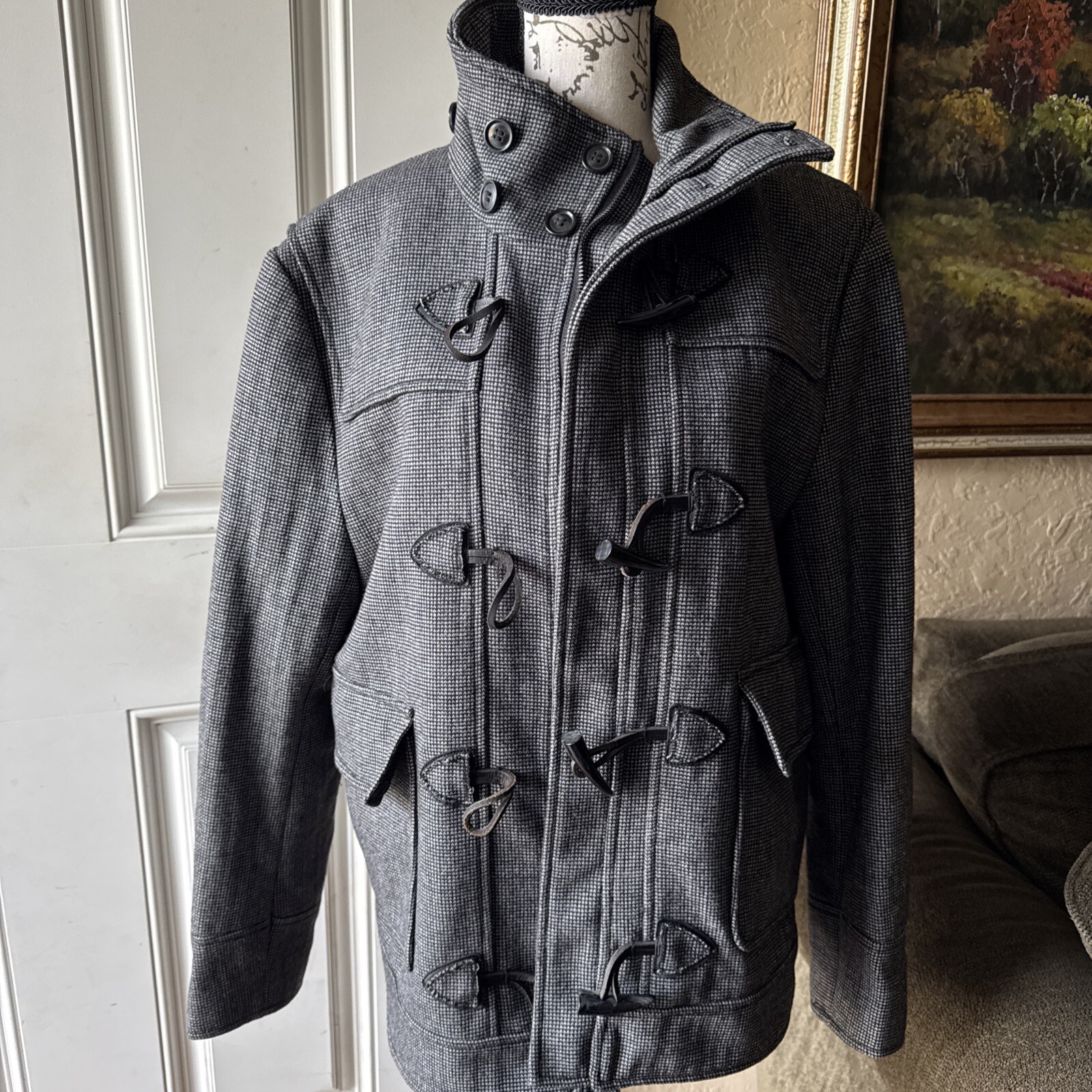 HM Tweed Unisex Jacket Size 36R-image
