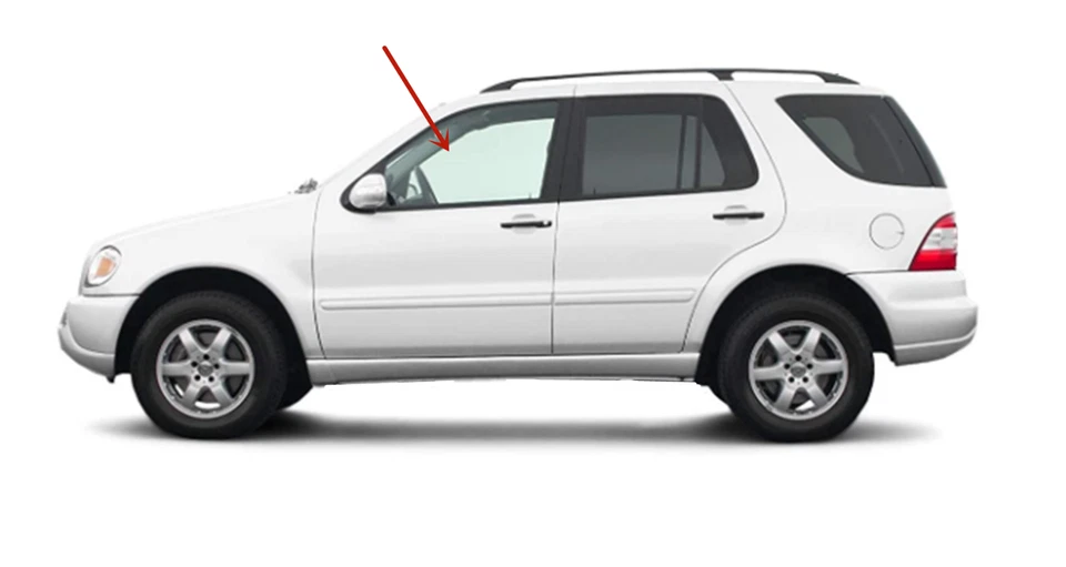 Fits Benz ML320 ML350 ML430 ML55AMG ML500 Driver Left Front Door Window Glass - Image 2 of 4