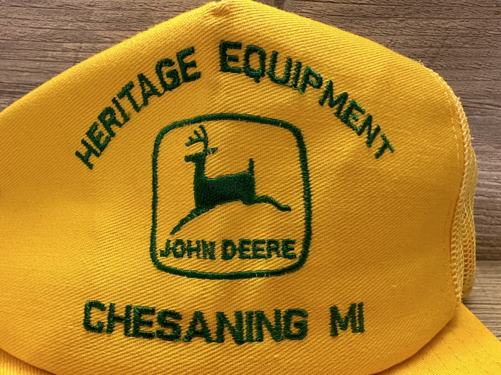 Vintage John Deere Hat Heritage Equipment Chesaning M… Gem