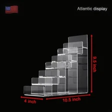 Acrylic Storage Rack Display Stand Clutch Purse Display Stand Wallet ( 7 Tier)