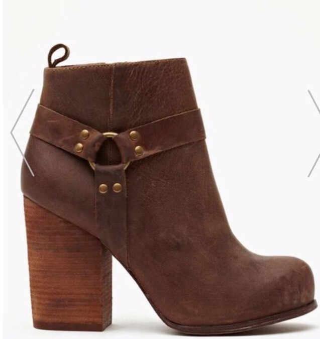 JEFFREY CAMPBELL x Nasty Gal Rum Moto Ankle Boot Booties Braun 8.5 Distressed JEFFREY CAMPBELL x Nasty Gal Rum Moto Ankle Boot Booties Braun 8.5 Distressed