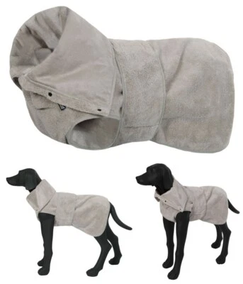 RUKKA Hundebademantel für kleine / mittlere / große Hunde XS - XL Bademantel BEIGE