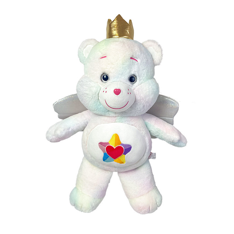 Official Care Bears 26'' Tie-Dye Angel Bear Plush Toy Stuffed Animal For Kids