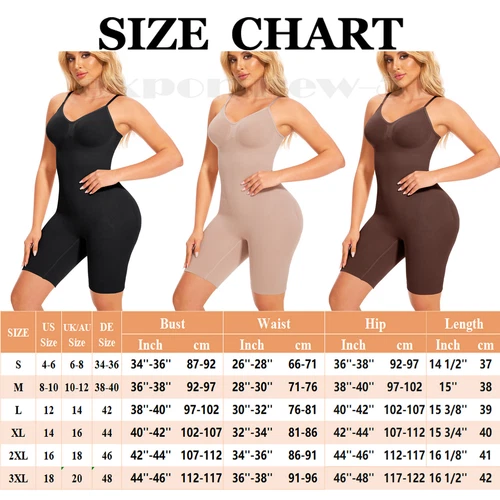 Tummy Control Bodysuit Sculpting Body Shaper Tank Top Shapewear Snatched Waist - Picture 2 of 35