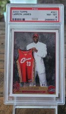 2003 TOPPS Lebron James #221 RC PSA 8 NM-MT