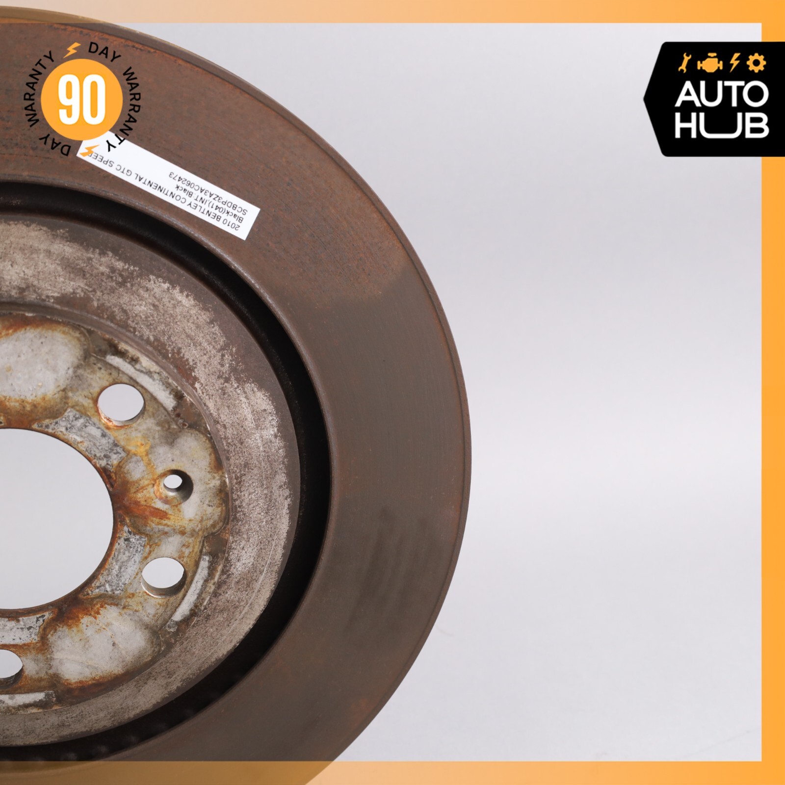 03-18 Bentley Continental GTC Speed GT Rear Left & Right Brake Rotors Disc OEM