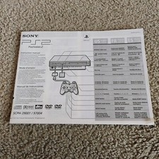 PS2 Sony Playstation 2 Console Instruction Manual SCPH-30001/97000