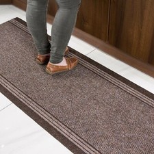 Best Brown Antirutsch Schmutzfänger Läufer Maßanfertigung Extra Lang Flur Läufer Teppich