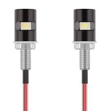 Luces Para Moto Luz De La Placa Bulbo Llevado Impermeable Blanco Fr O 2 Piezas