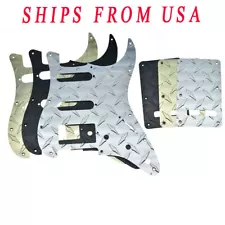 Diamond Plate 11-Hole ST HSS Pickguard w/ Tremolo Backplate for Fender Strat