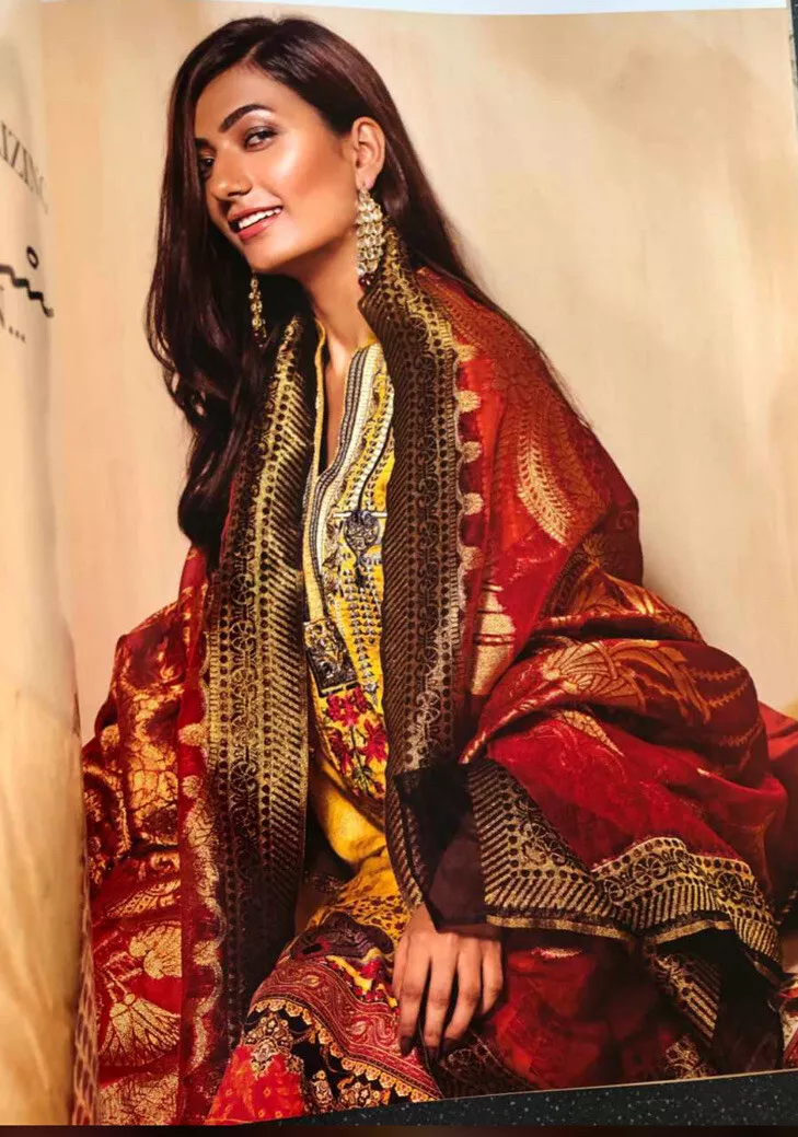 Red party sales dress pakistani