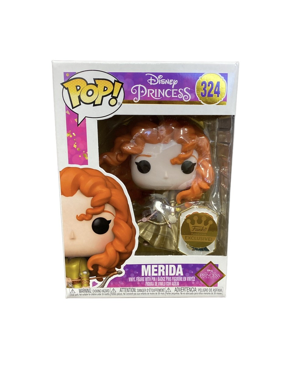 FUNKO POP #324 DISNEY EXCLUSIVE PRINCESS COLLECTION MERIDA WITH