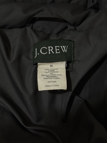 J.CREW Women's Medium Puffer Down Jacket Long Sleeve Full Zip Lightweight - Picture 5 of 15