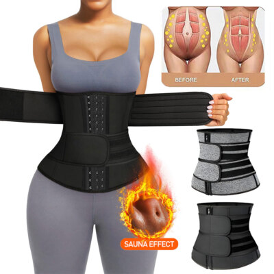 Colombian Faja Body Shaper Waist Trainer Cincher Slimming Shapewear BLACK Girdle