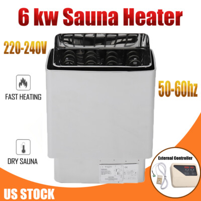 6kw Dry Steam with EXTERNAL Controller Electric Sauna Heater Sauna Stove for Spa